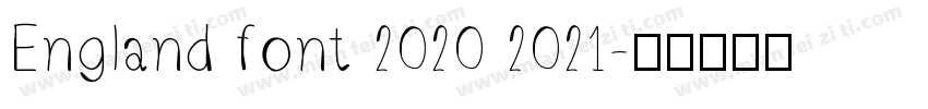 England font 2020 2021字体转换